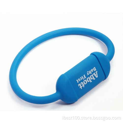 Colorful Silicone Wristband Bracelet USB Flash Drive